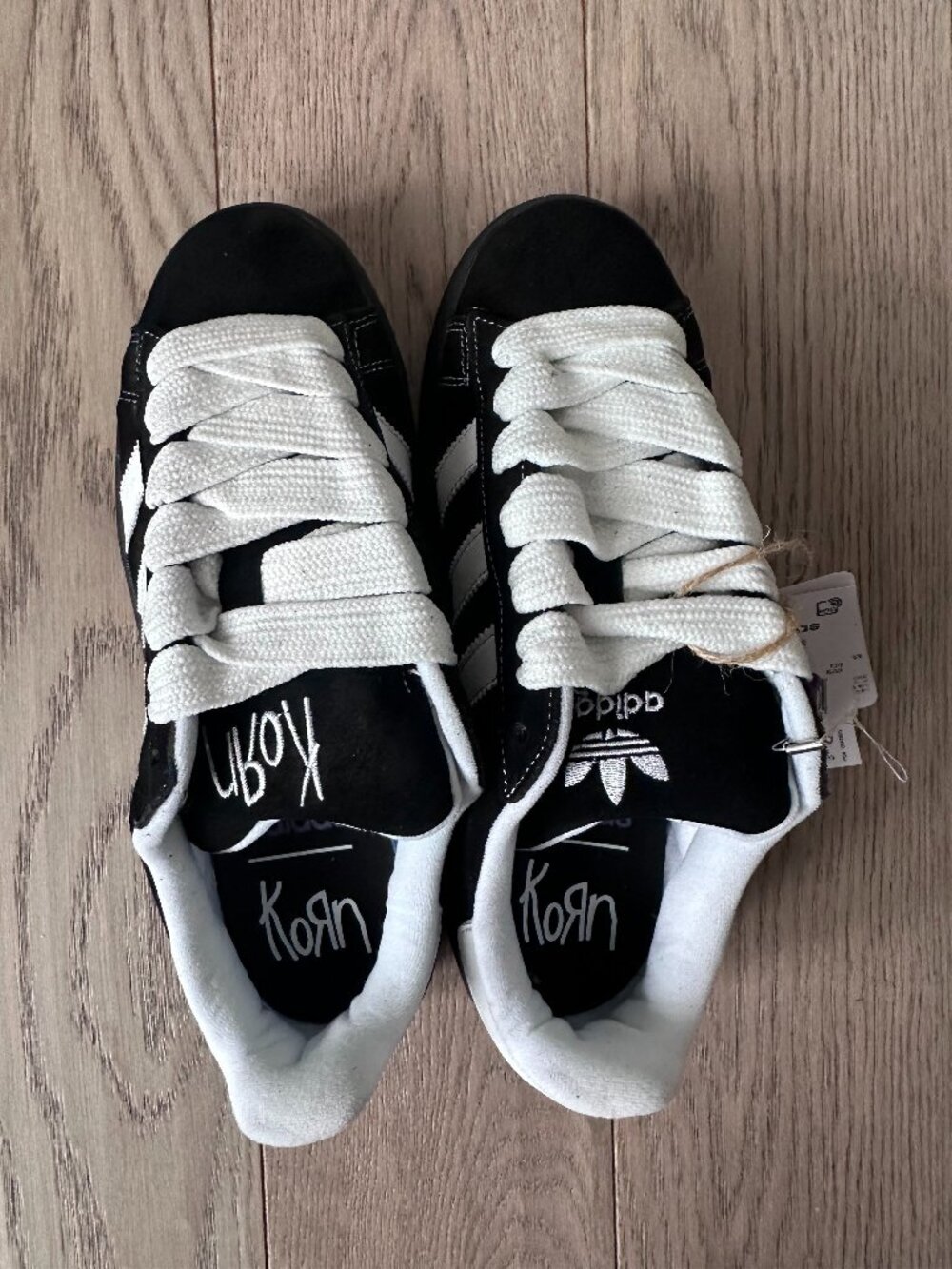 Adidas x Korn  Black White Sneakers - Size 6.5